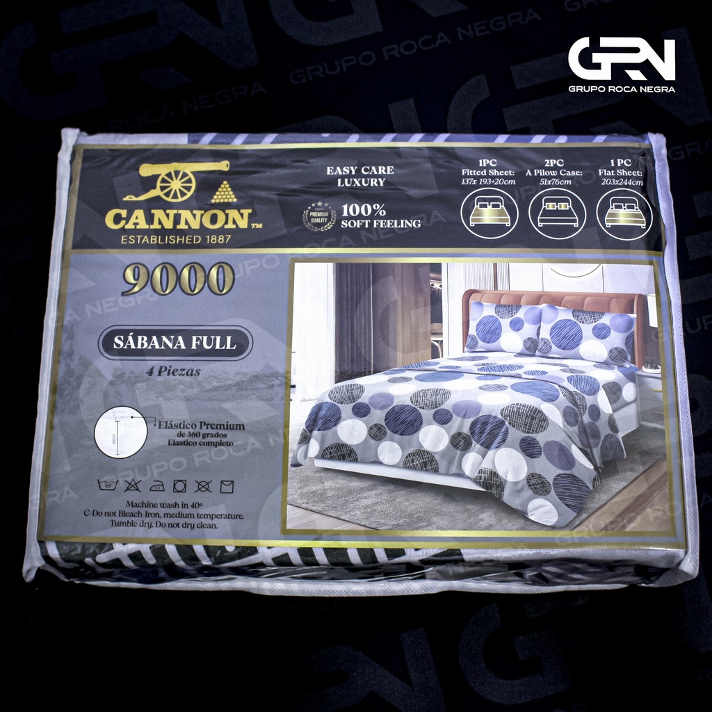 ATL- SABANA CANNON 9000 GREY FULL *24 Pcs