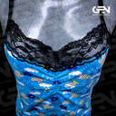 AMR- PIJAMA DE DAMA BABYDOLL M.SHADIA TIRA C/SHORT ENCAJE *20