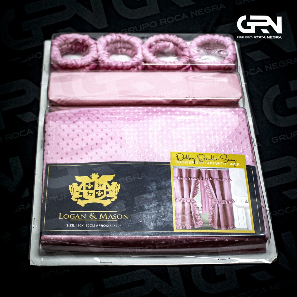 HDI- CORTINA DE BAÑO DOBLE LOGAN & MASON *24 Pcs